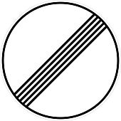 Дорожный знак 3.31 "Конец зоны всех ограничений"