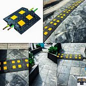 Лежачий полицейский искусственная неровность ИДН-500 с кабель каналом